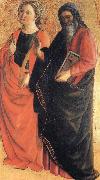 Fra Filippo Lippi St.Catherine of Alexandria and an Evangelist china oil painting reproduction